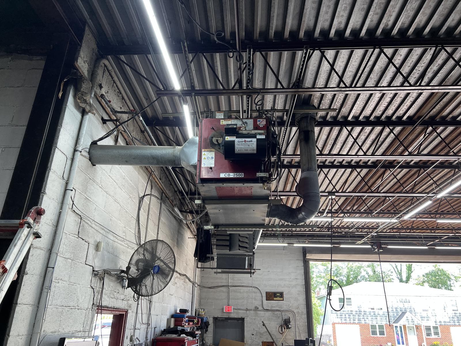 Existing used-oil heater incorporated into the lube oil storage system design